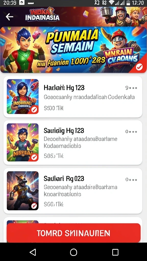 Latar belakang grafik yang menakjubkan di level terbaru.