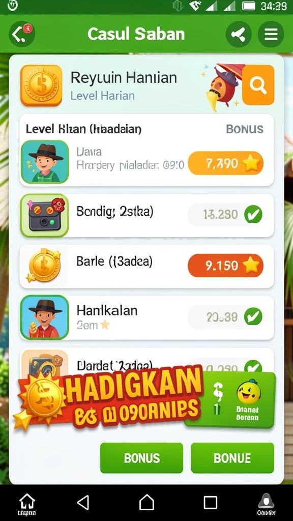 Fitur bonus yang menggiurkan.