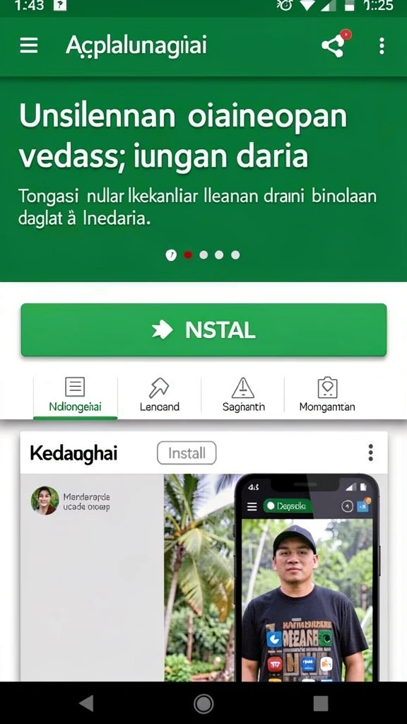 Tampilan awal ARIESTOGEL yang menarik dan user-friendly.