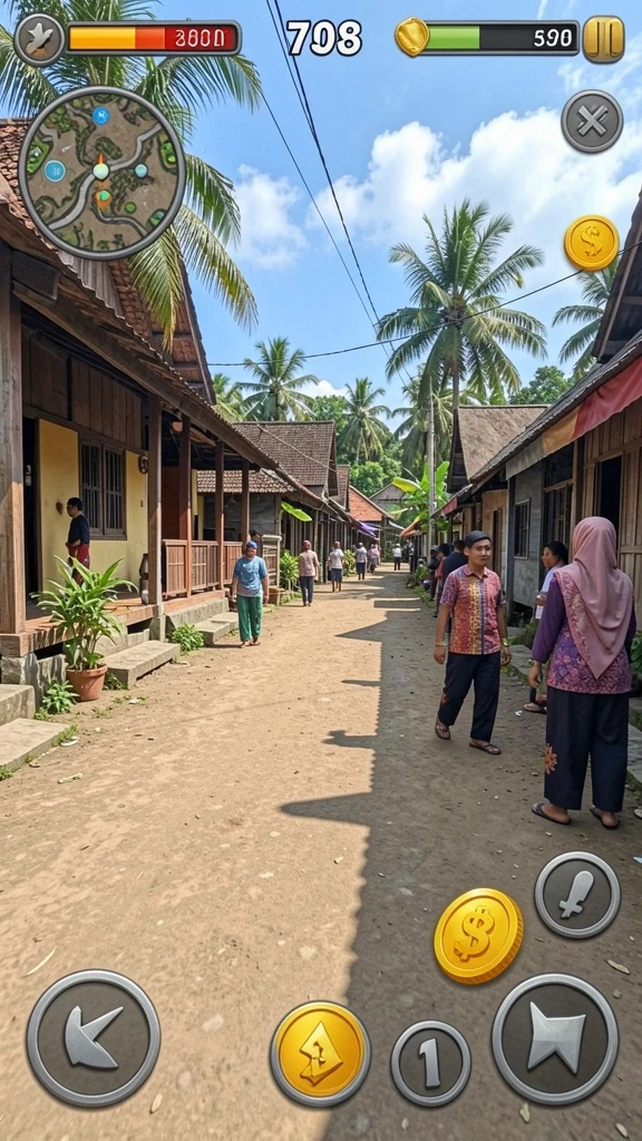 Grafis menarik dan desain visual yang menawan.