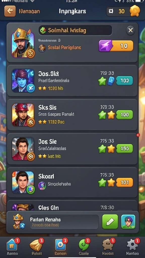 Konten level baru yang menantang dan seru.