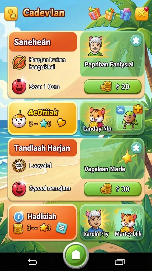 Statistik permainan yang sangat membantu.
