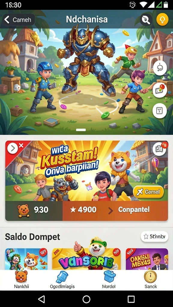 Tampilan antarmuka yang user-friendly dan menarik.