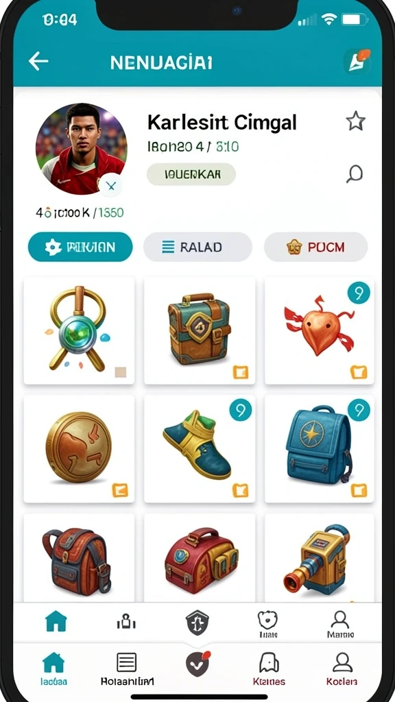 Tampilan antarmuka yang user-friendly dan menarik.