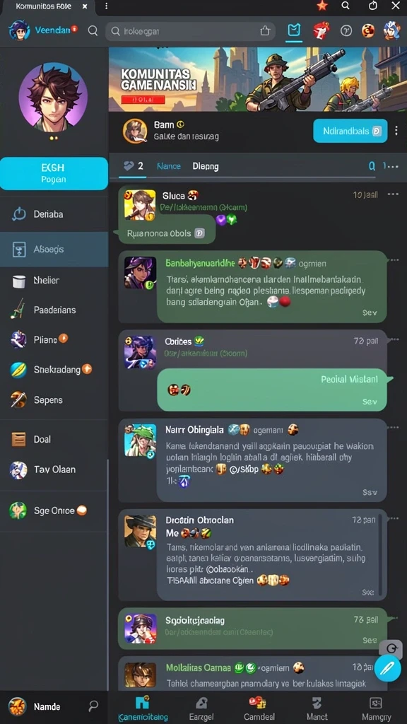 Beragam pilihan permainan judi online.