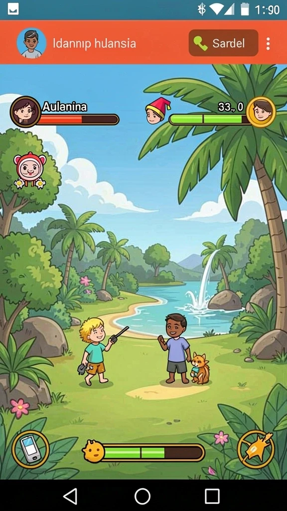 Screenshot menampilkan pemandangan indah dalam game.