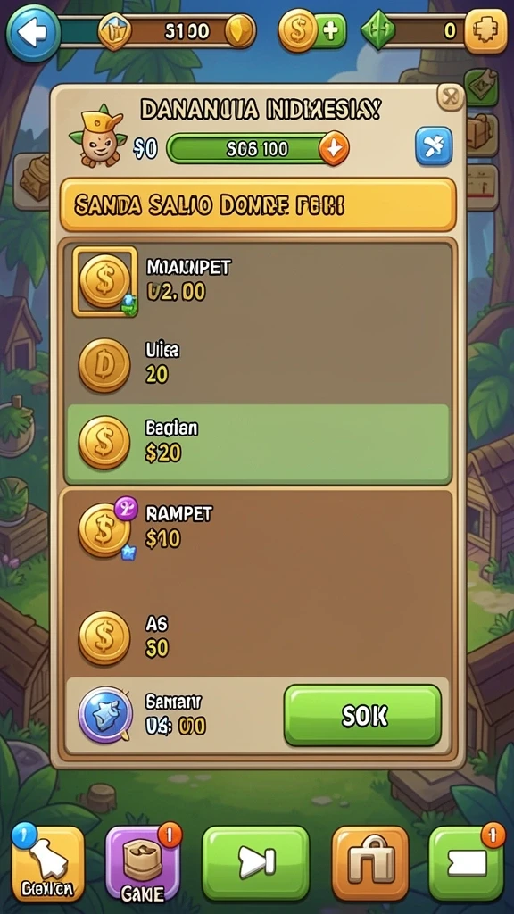 Tampilan utama game IDPKING yang menarik.