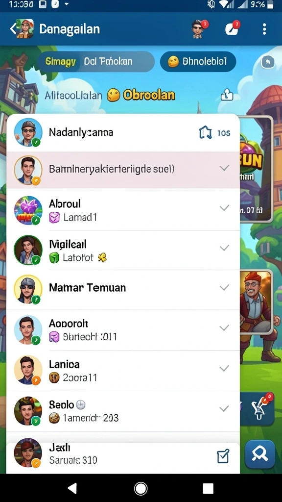 Konsep permainan yang seru dan menantang.
