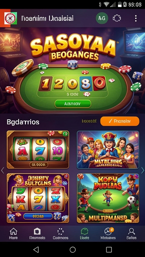 Screenshot 1 menunjukkan karakter utama dalam aksi.