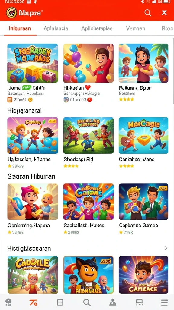 Berbagai karakter menarik untuk dipilih dalam game.
