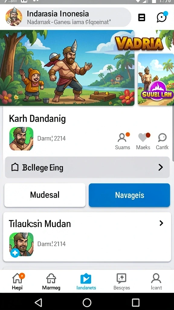Pengaturan permainan yang mudah dipahami dan dinamis.