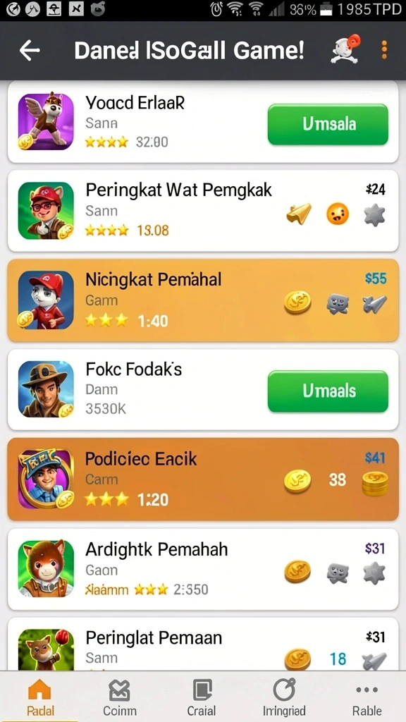 Mode permainan yang beragam dan menarik.