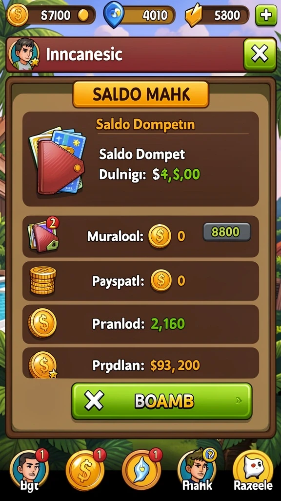 Screenshot memperlihatkan karakter utama dalam pertempuran epik.