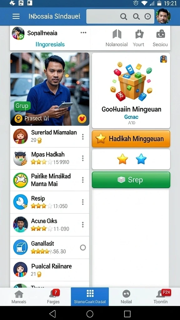 Karakter-karakter unik yang siap menemani permainan.