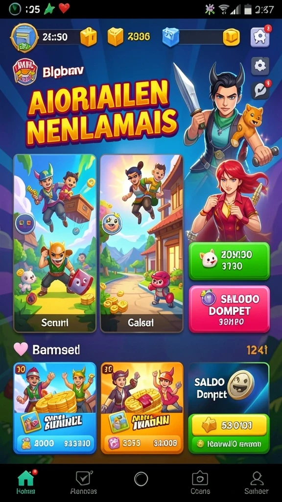 Fitur sosial yang memungkinkan bermain dengan teman-teman.