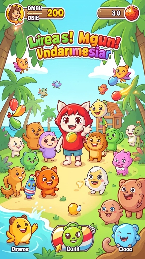 Screenshot dari permainan yang menunjukkan level menantang.