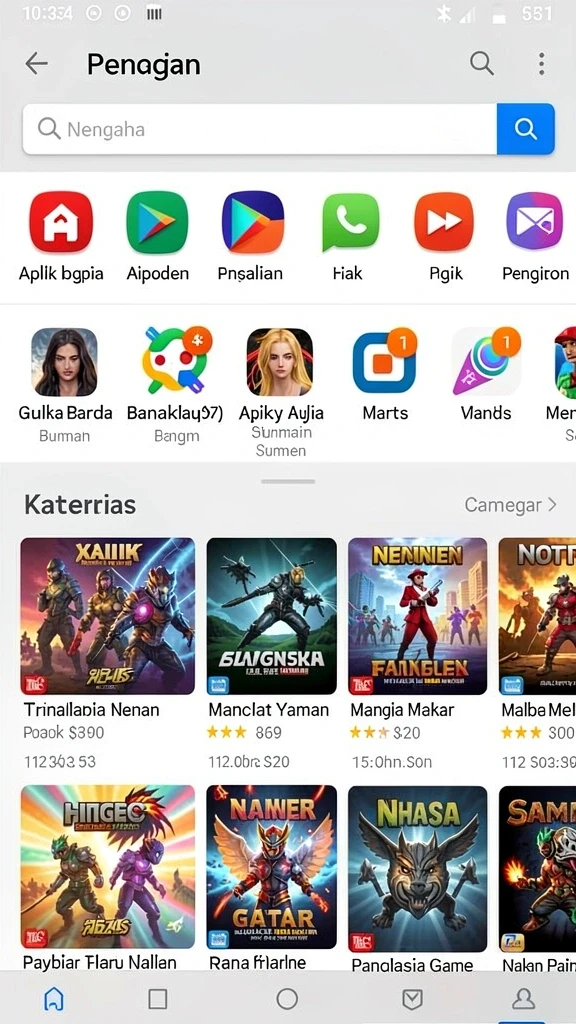 Tangkapan layar memperlihatkan level baru dengan desain yang menarik.